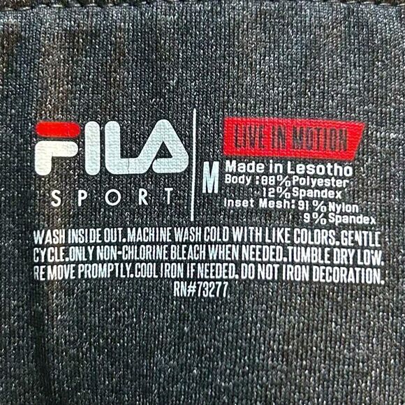 NWOT … FILA SPORT “Size: M” Live In Motion Leggings - Picture 5 of 5